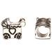 Stroller Antique Silver-Plated Large Hole Charm 10x11.5mm Sold per pkg of 6pcs per pack