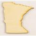 Minnesota State Cutout Size:Small 5.5 x 5.5 (Package of 10) Thickness:1/4 Baltic Birch Plywood