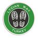 Go Trekking! At Lycian Way Turkey 3.5 Inch Iron Or Sew On Embroidered Fabric Badge Patch Hiking Trails Iconic Series