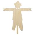Scarecrow Solid Wood Shape Unfinished Piece Cutout Craft DIY Projects - 6.25 Inch Size - 1/8 Inch Thick