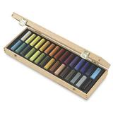 Rembrandt Soft Pastel Set - Assorted Colors Half Sticks Wood Box Set of 30