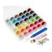Ilauke 36 Pieces Bobbins and Sewing Thread with Case