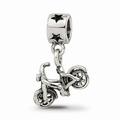 925 Sterling Silver Reflections Kids Bicycle Dangle Bead; for Adults and Teens; for Women and Men