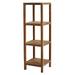 Loon Peak® Fiji Square Shelf w/ 4 Tiers 50" (128Cm) Solid Wood in Brown | 50.5 H x 15.75 W x 15.75 D in | Wayfair A48038DC769341C89948E335591AAB12