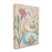 The Twillery Co.® Easter Bunny Spring Blue Egg Vintage Postal Script by Daphne Polselli - Graphic Art Canvas, in Blue/Orange/Pink | Wayfair