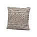 Mocha Patterned Down Alternative Pillow 20x20 - Anaya Home P-55PI