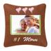 10" x 10" #1 Mom Embroidered Picture Throw Pillow