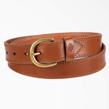 Dickies Women's Casual Leather Belt - Tan Size L (L10798)