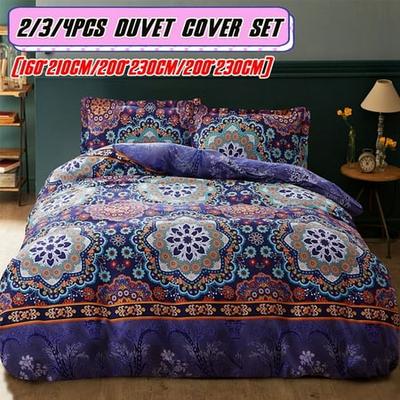 Duvet Quilt Cover Bohemian Style, Bohemian Style King Size Bedding Set
