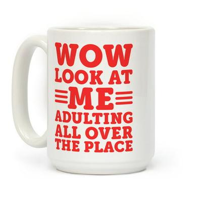 LookHUMAN Dont Stop Me-Ow White 11 Ounce Ceramic Coffee Mug 