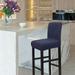 PiccoCasa Bar Stool Chair Cover Bar Stool Slipcovers for Short Back Chair Navy