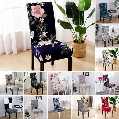 Stretch Elastic Dining Chair Slip Cover Chair Seat Cover fit 50cm Most Chair 