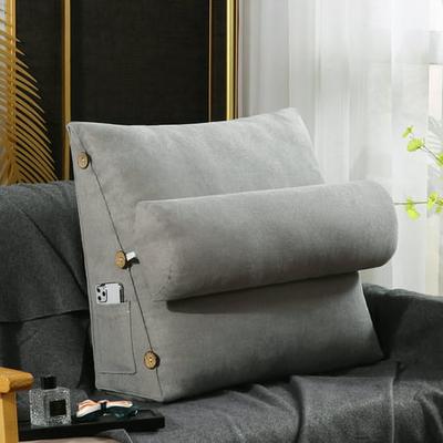 Triangular Wedge Back Pillow Rest Sleep Neck Home Sofa Bed Lumbar Office Cushion 