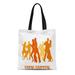 KDAGR Canvas Tote Bag Dance Tango Dancers Dancing People Ballroom Lovers Reusable Handbag Shoulder Grocery Shopping Bags
