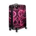 FUL Atomic 20 Inch Expandable Spinner Rolling Luggage Suitcase, ABS Hard Case, Upright, Pink