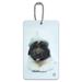 Newfoundland Puppy Dog Knitted Beanie Hat Luggage Card Suitcase Carry-On ID Tag