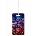 Blue Watercolor Grunge Paisley Standard Sized Hard Plastic Double Sided Luggage Identifier Tag