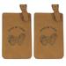 Coton de Tulear Luggage Tag 2pk by Gulf Coast Laser Graphics L3012