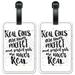 Real Girls - Luggage ID Tags / Suitcase Identification Cards - Set of 2