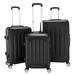 LYUMO 3-in-1 Portable ABS Trolley Case 20 / 24 / 28 Rolling Luggage Suitcase Black, Luggage, Trolley Luggage