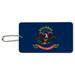 North Dakota State Flag Wood Luggage Card Suitcase Carry-On ID Tag