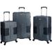 TACH V3 Hard Shell Rolling Travel Suitcase Luggage Bags, 3 Piece Set, Gray