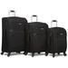 Rolite Explorer 3-Piece Expandable Spinner Luggage Set - Black