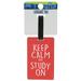Protege Luggage Tag - "Keep calm and Study on" (4 x 2.5")