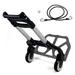 F2C Folding Aluminium Cart Luggage Trolley 170 lbs Capacity Hand Truck with Black Bungee Cord Included (Black)