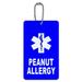 Graphics and More Peanut Allergy - Medical Emergency - Star of Life ID Card Luggage Tag