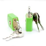 Miami CarryOn TSA Approved Padlock, Keyed Luggage Lock, 2 Pack - Green