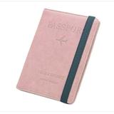 Leather Passport Holder Cover Wallet RFID Blocking Card Case Document Organizer