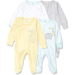 Gerber Baby Girls' 4 Pack Sleep 'N Play Footie