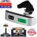 5 Core Handheld Portable Electronic Digital Luggage Postal Scale Hanging Travel 110 lbs 50 kg Ergonomic Design Stainless Steel Tare Function Hand Grip Thermometer LCD