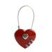 Discount.Tool Heart Shaped Lock Combination Password 3 Digit Padlock Travel Backpack Bag Luggage Anti-theft Lock