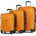 moobody 3 Piece Hardside Expanable Luggage Sets with Spinner Wheels & TSA Lock