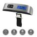 AMGRA Luggage Scale Digital Hanging Travel Scale,Portable Handheld Baggage Suitcase Weighing Scale Rubber Paint, 110 Lbs Type High Precision Backlight Large Capacity LCD Display,Battery Included