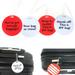 4x Luggage Tags Bag Label Name Address ID Suitcase Vacation Baggage Travel Funny