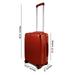Hardside Carry-On Luggage Expandable Hand Carry Rolling Suitcase with Spinning Wheels Built-In TSA Lock Red