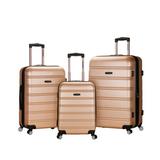 Melbourne 3 Pc Abs Luggage Set, Champagne