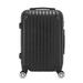 20 inch Waterproof Spinner Luggage Travel Business Large Capacity Suitcase Bag Rolling Wheels Black Color