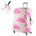 AMKA Palette 3-Piece Checked Spinner Luggage Bundle, Rose Gold/Flamingo/Unicorn