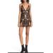 Free People Dresses | Free People Night Shimmers Mini Dress Black Lace Overlay | Color: Black/Cream | Size: 8