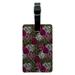 Rose Flower Garden Pattern Rectangle Leather Luggage Card Suitcase Carry-On ID Tag