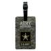 U.S. Army Husband Rectangle Leather Luggage Card Suitcase Carry-On ID Tag