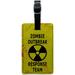 Zombie Outbreak Response Team Radiation Symbol Leather Luggage ID Tag Suitcase