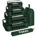 Veken 6 Set Packing Cubes, Travel Luggage Organizers with Laundry Bag & Shoe Bag (Forest Green)