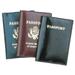 Genuine Leather Plain OR USA Passport Cover by Marshal Wallet