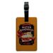 Back 40 Classic Tomato Mater Sandwich Right Off the Vine Farm Farming Rectangle Leather Luggage Card Suitcase Carry-On ID Tag