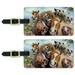 Horses Selfie Luggage ID Tags Suitcase Carry-On Cards - Set of 2
